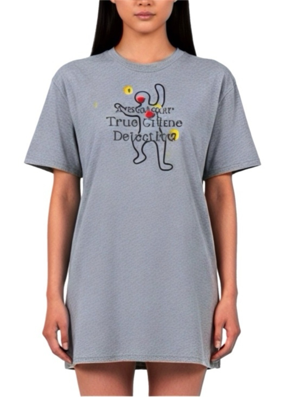 The Blind Medium | Gray ‘Amateur True Crime Detective’ Graphic T-Shirt